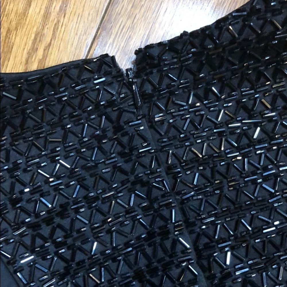 𝅺black Tie Oleg Cassini Embellished Dress Size 10 - Picture 8 of 8